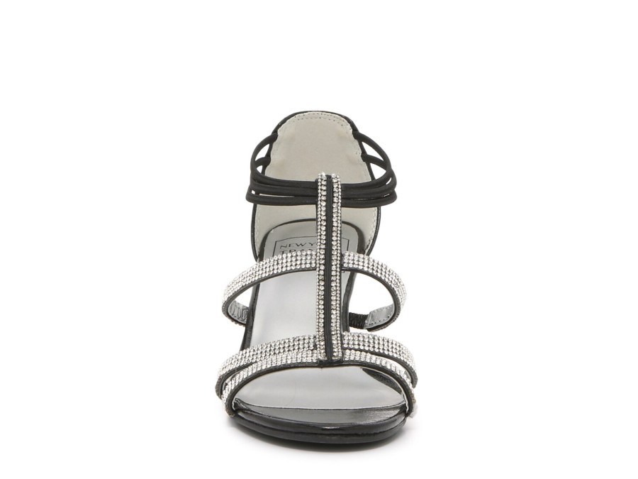 Wholesale New York Transit Baguette Wedge Sandal Black