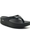 Hot OOFOS Oomega Platform Flip Flop Black