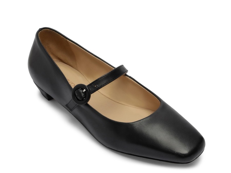 Hot Bernardo Gabriella Flat Black Leather