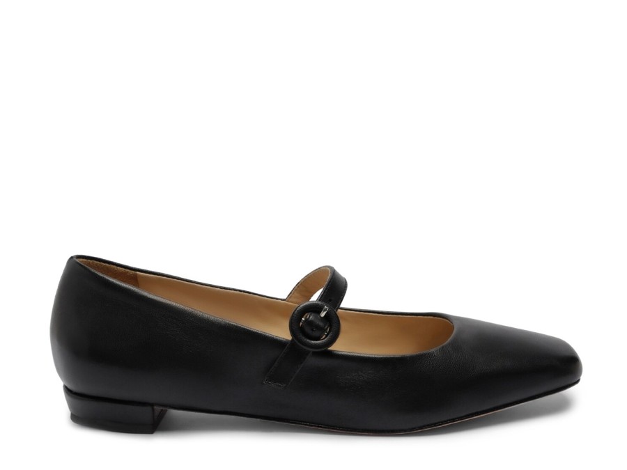 Hot Bernardo Gabriella Flat Black Leather