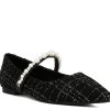 New London Rag Mowie Mary Jane Flat Black