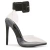 Best Jessica Rich Lavish Pump Black Snake Print