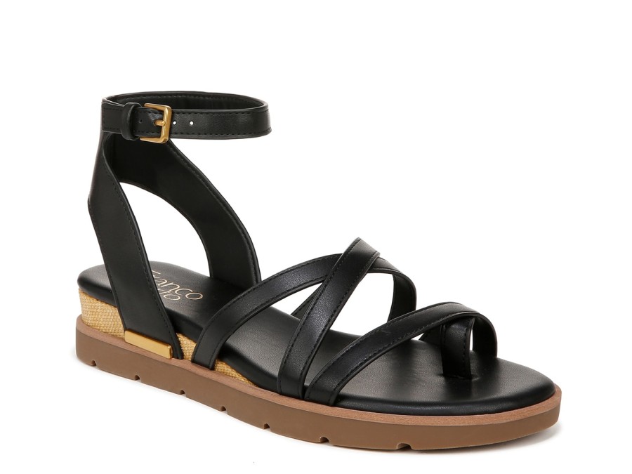 New Franco Sarto Dazzle Gladiator Sandal Black