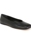 New Vince Leah Flat - Women'S Black Leather