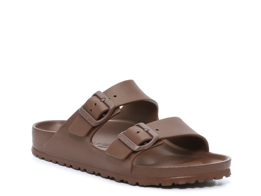 Best Birkenstock Arizona Essentials Slide Sandal - Women'S Dark Brown