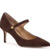 New Lauren Ralph Lauren Lanette Mary Jane Pump Dark Brown