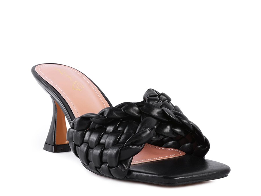 New London Rag Celie Sandal Black