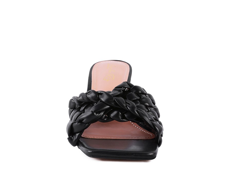 New London Rag Celie Sandal Black