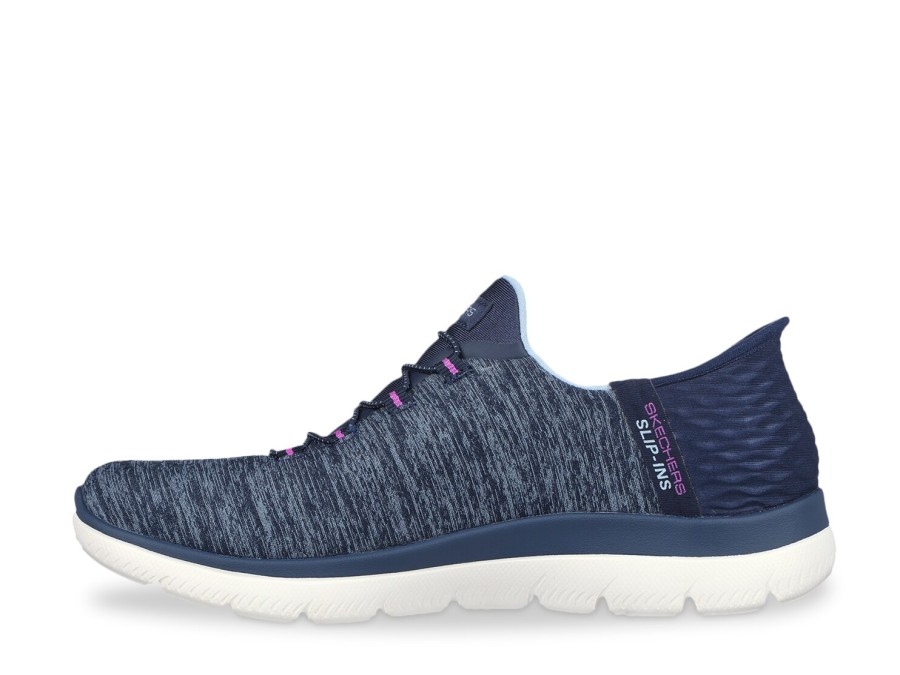 Online Skechers Hands Free Slip-Ins: Summits Dazzling Haze Slip-On Sneaker - Women'S Navy