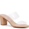 Clearance Chinese Laundry Robinn Sandal Clear/Beige