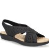 Best Easy Street Claudia Wedge Sandal Black