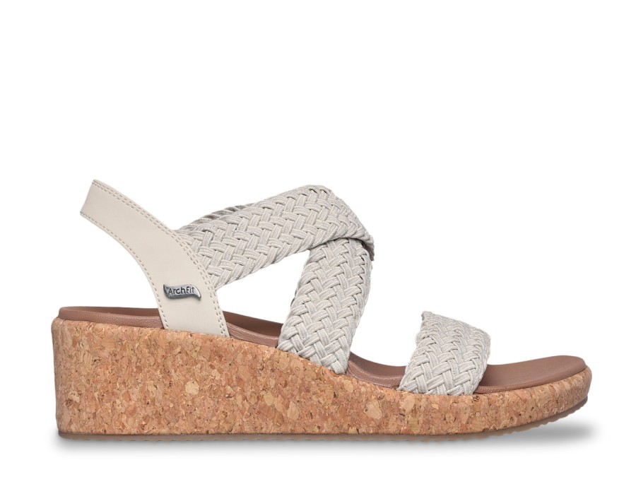 Online Skechers Arch Fit Beverlee Sandal Natural Beige