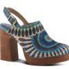 Best L'Artiste by Spring Step Zipi Clog Blue Multicolor