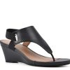 Wholesale White Mountain All Dres Wedge Sandal Black