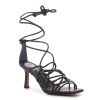 Online Vince Camuto Enjita Sandal Black Snake Print