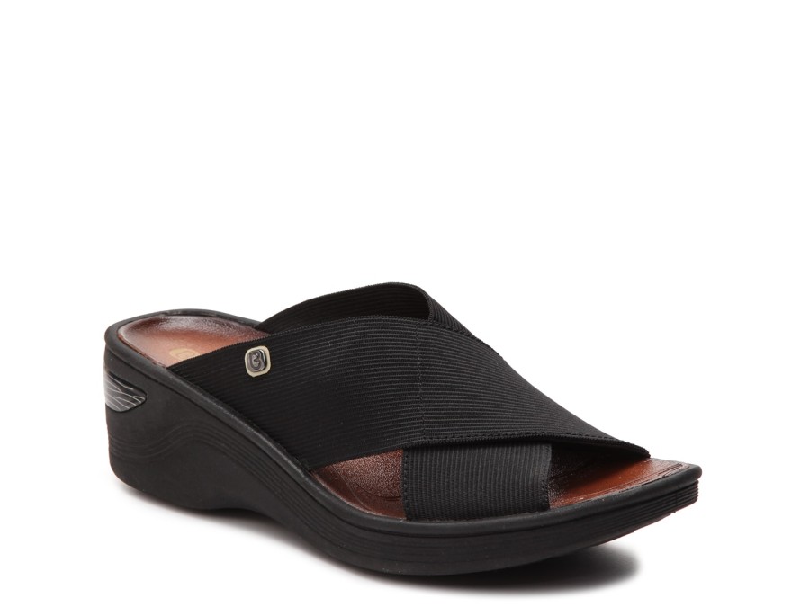 Online BZees Desire Wedge Sandal Black