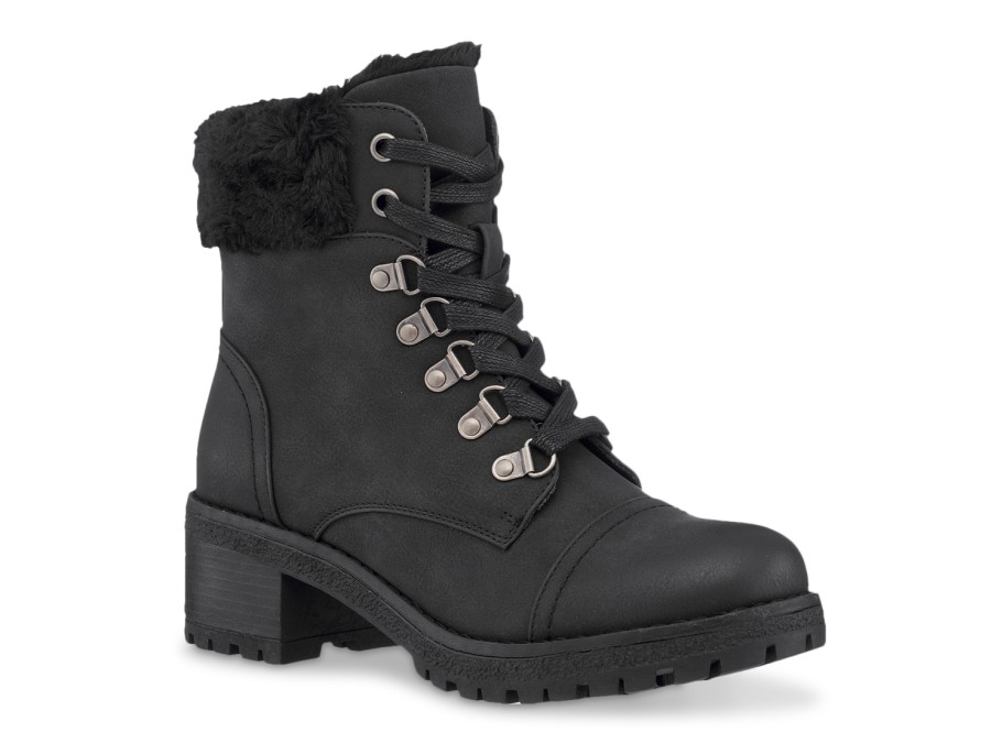 Online GC Shoes Joan Combat Bootie Black