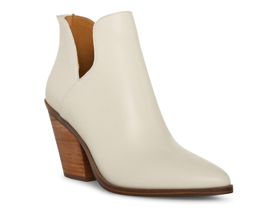 New Blondo USA Wynona Bootie Bone Off White Leather