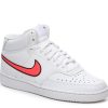 Online Nike Court Vision Mid Sneaker - Women'S White/Orange