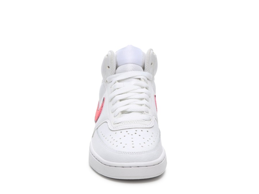 Online Nike Court Vision Mid Sneaker - Women'S White/Orange