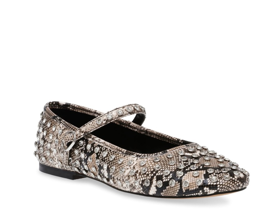 Best Steve Madden Vinetta Mary Jane Flat Natural Snake Print