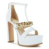 Online London Rag Bonita Platform Sandal White