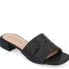 Clearance Journee Collection Elidia Slide Sandal Black