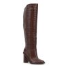 Online Vince Camuto Pendarie Boot Chocolate Croc Print Leather