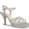 Hot Touch Ups by Benjamin Walk Mae Platform Sandal Silver Metallic