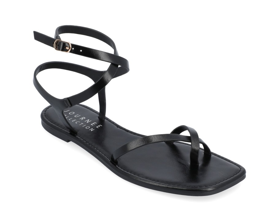 Clearance Journee Collection Charra Sandal Black