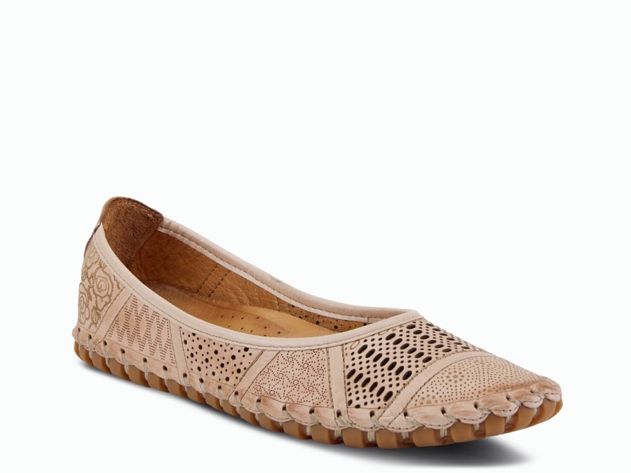 Clearance Spring Step Kenyetta Flat Taupe