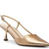 New Nine West Rillas Pump Gold