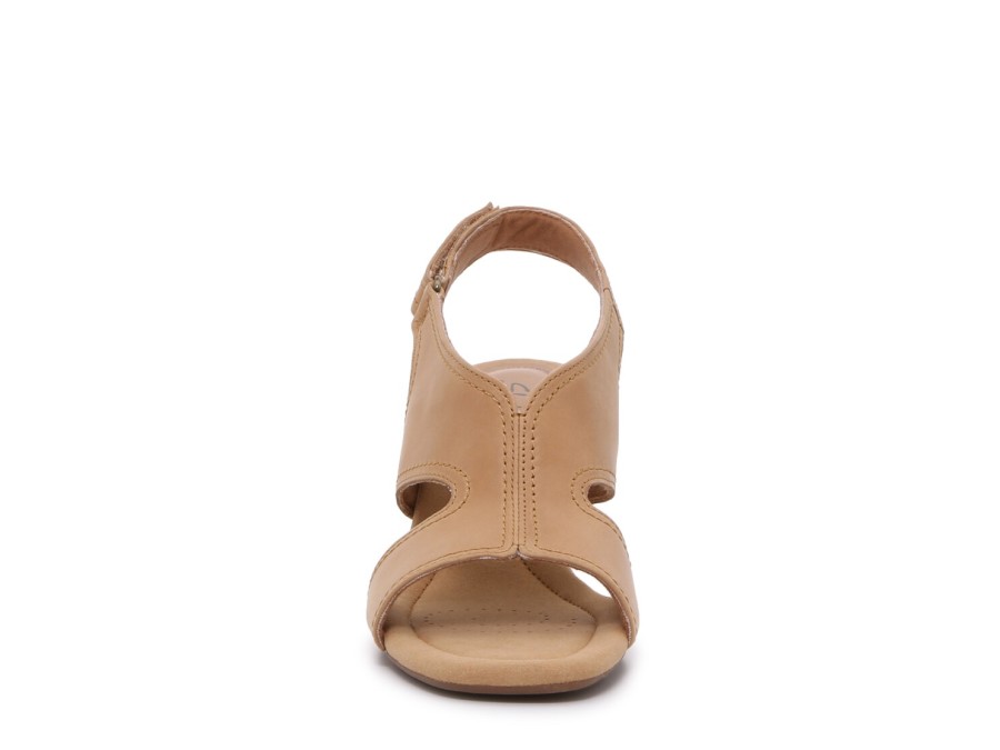 Wholesale Clarks Kyarra Aster Wedge Sandal Tan