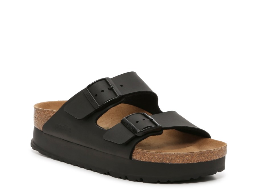 New Birkenstock Papillio By Birkenstock Arizona Platform Slide Sandal - Women'S Black