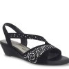 Clearance Impo Grace Wedge Sandal Black