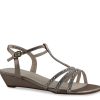 New Touch Ups by Benjamin Walk Hailey Wedge Sandal Champagne