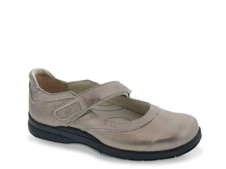 Hot Drew Endeavor Mary Jane Flat Pewter Metallic