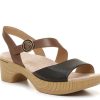 Clearance Dansko Marjory Sandal Black/Brown