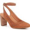 New Lucky Brand Kittri Pump Pinto Cognac