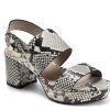 Hot Aerosoles Camera Platform Sandal Grey Snake Print