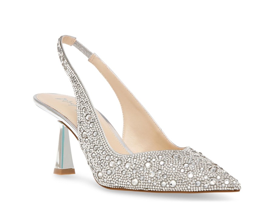 Best Betsey Johnson Mya Pump Silver Metallic