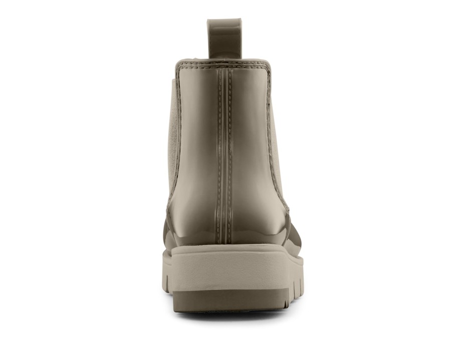 New Storm by Cougar Firenze Chelsea Wedge Rain Boot Taupe