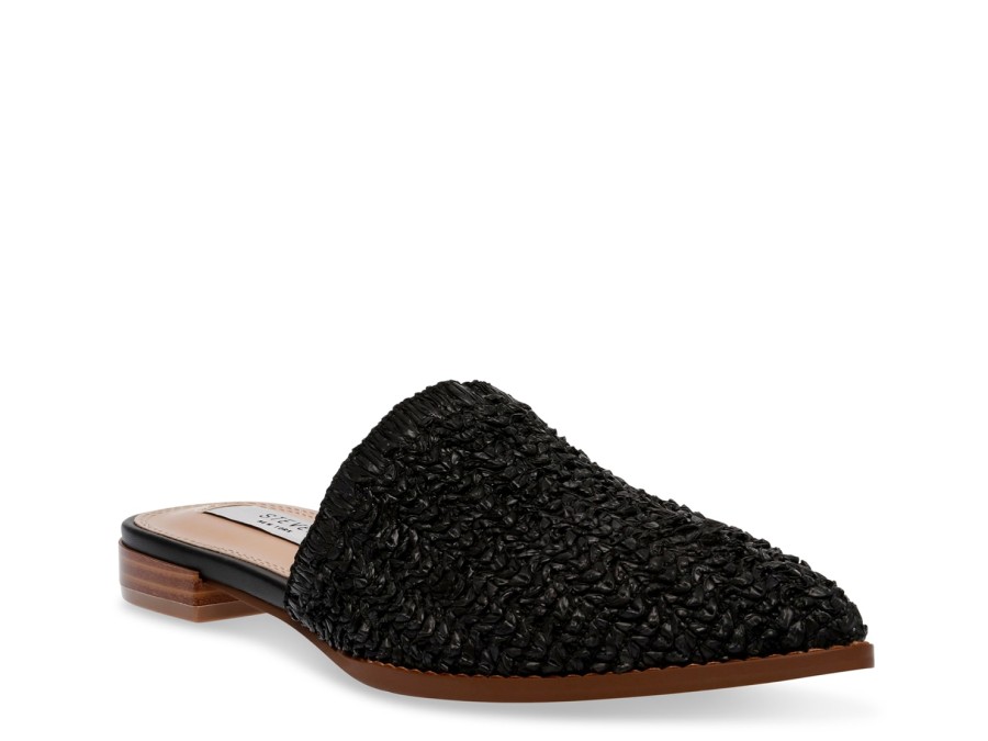 Clearance STEVEN NEW YORK Valera Mule Black Raffia