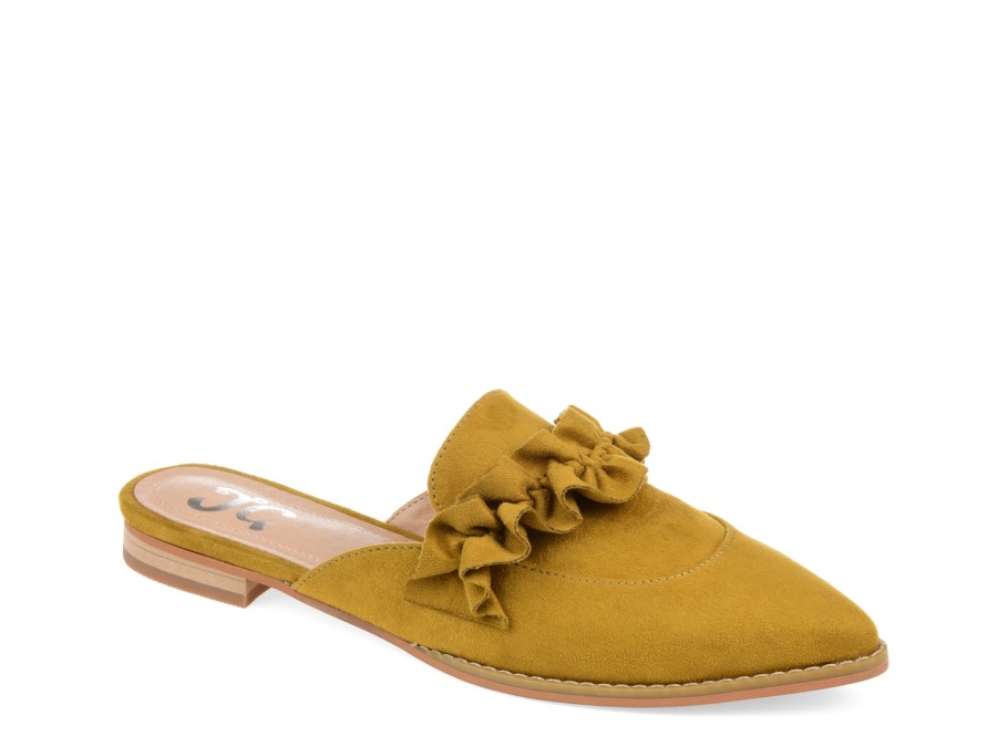 Clearance Journee Collection Kessie Mule Chartreuse