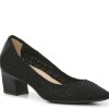 New Adrienne Vittadini Faro Knit Pump Black