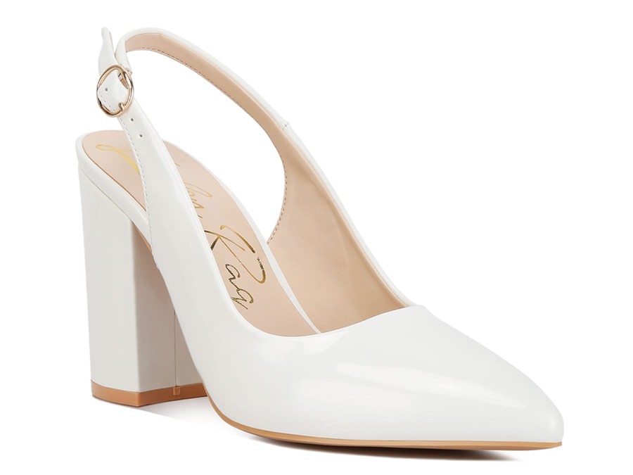 New London Rag Dalaney Pump White