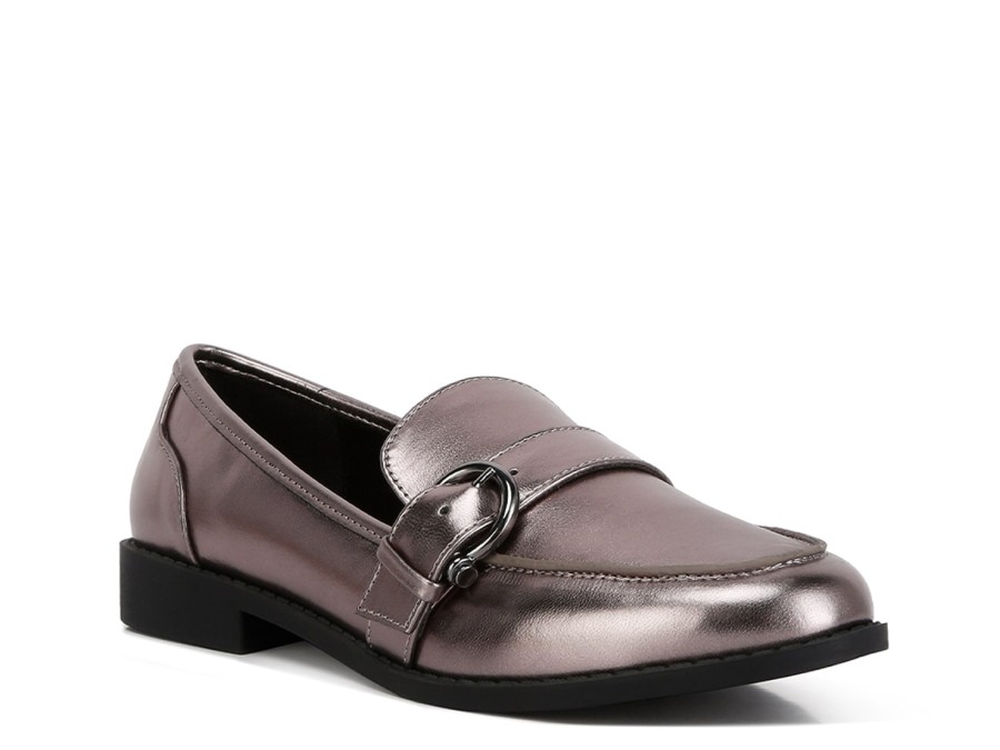 Clearance London Rag Haruka Loafer Pewter Metallic