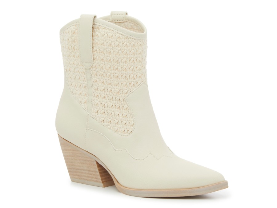 New Dolce Vita Lacie Western Boot Ivory