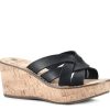 Wholesale White Mountain Samwell Wedge Sandal Black