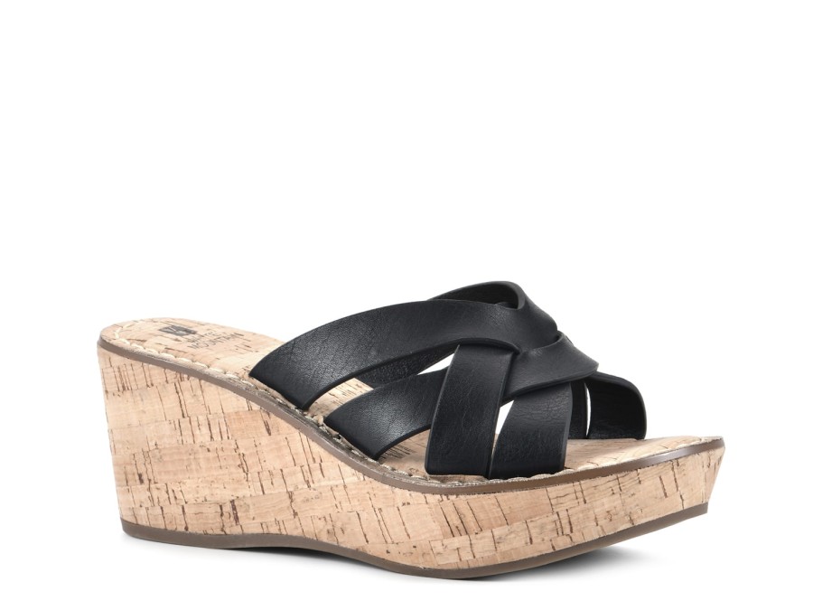 Wholesale White Mountain Samwell Wedge Sandal Black